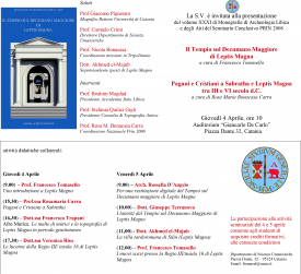 Seminario: Ricerche di Ateneo sulla Tripolitania di età imperiale e tardo-romana